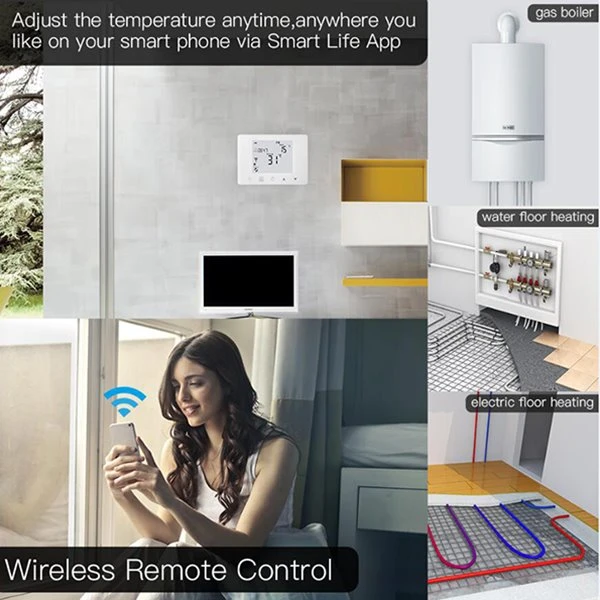 RF thermostat for underfloor heating HY09RF
